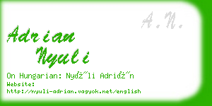 adrian nyuli business card